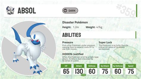 0359 pokemon go|Absol Pokédex: stats, moves, evolution & locations.